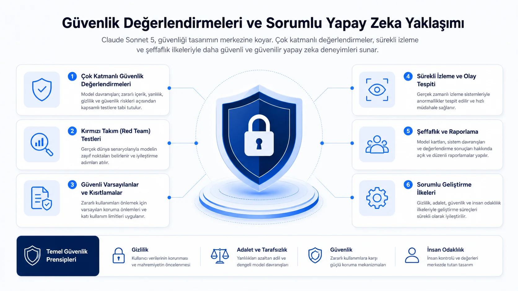 Agent Yeteneklerinde Devrim: Claude Sonnet 5 Yayınlandı ve Yapay Zeka İş Akışlarını Dönüştürüyor Güvenlik Değerlendirmeleri ve Sorumlu Yapay Zeka Yaklaşımı