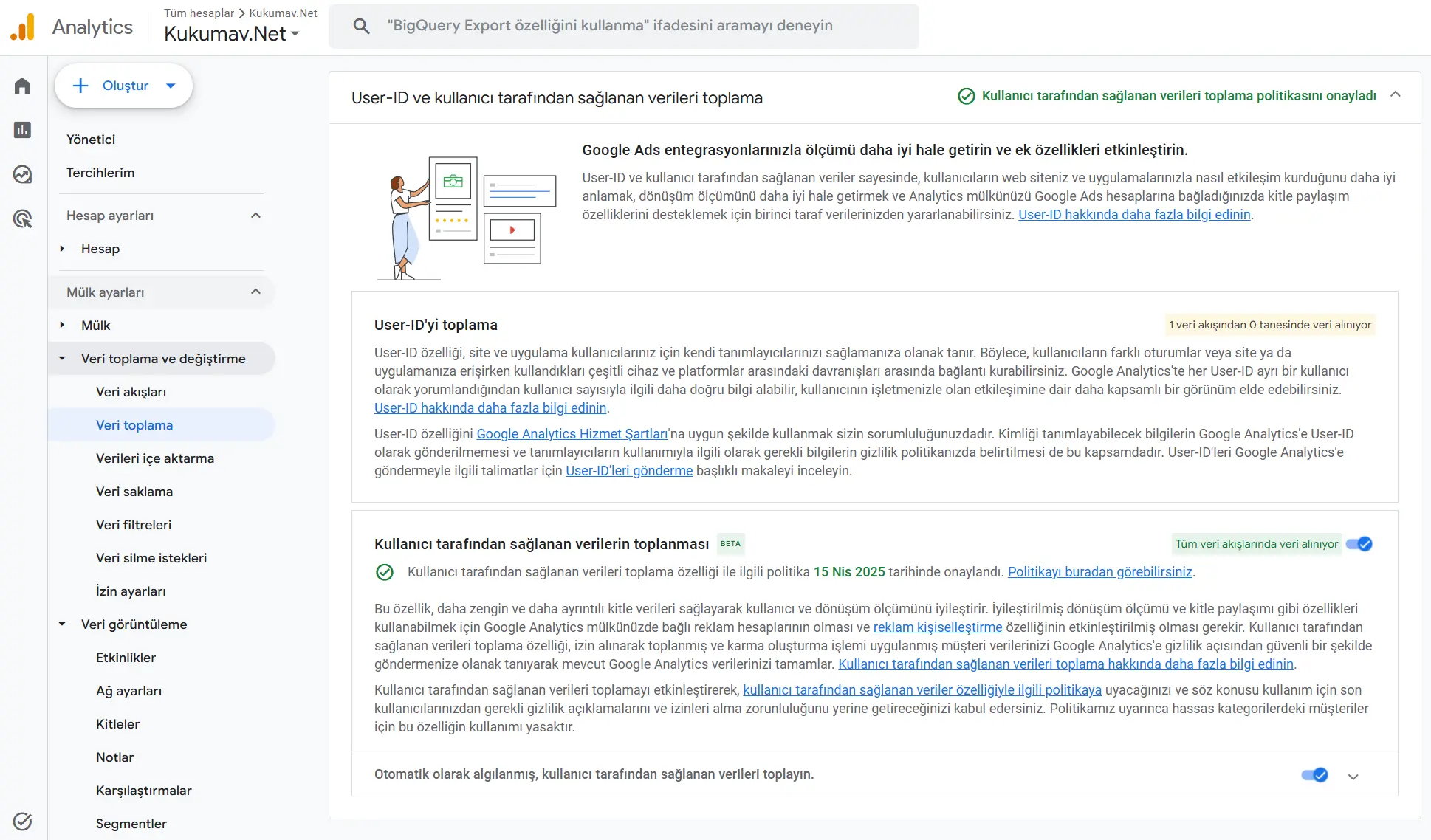 Ga4 Gelismis Donusumler User Id Toplama Ga4 Gelismis Donusumler User Id Toplama