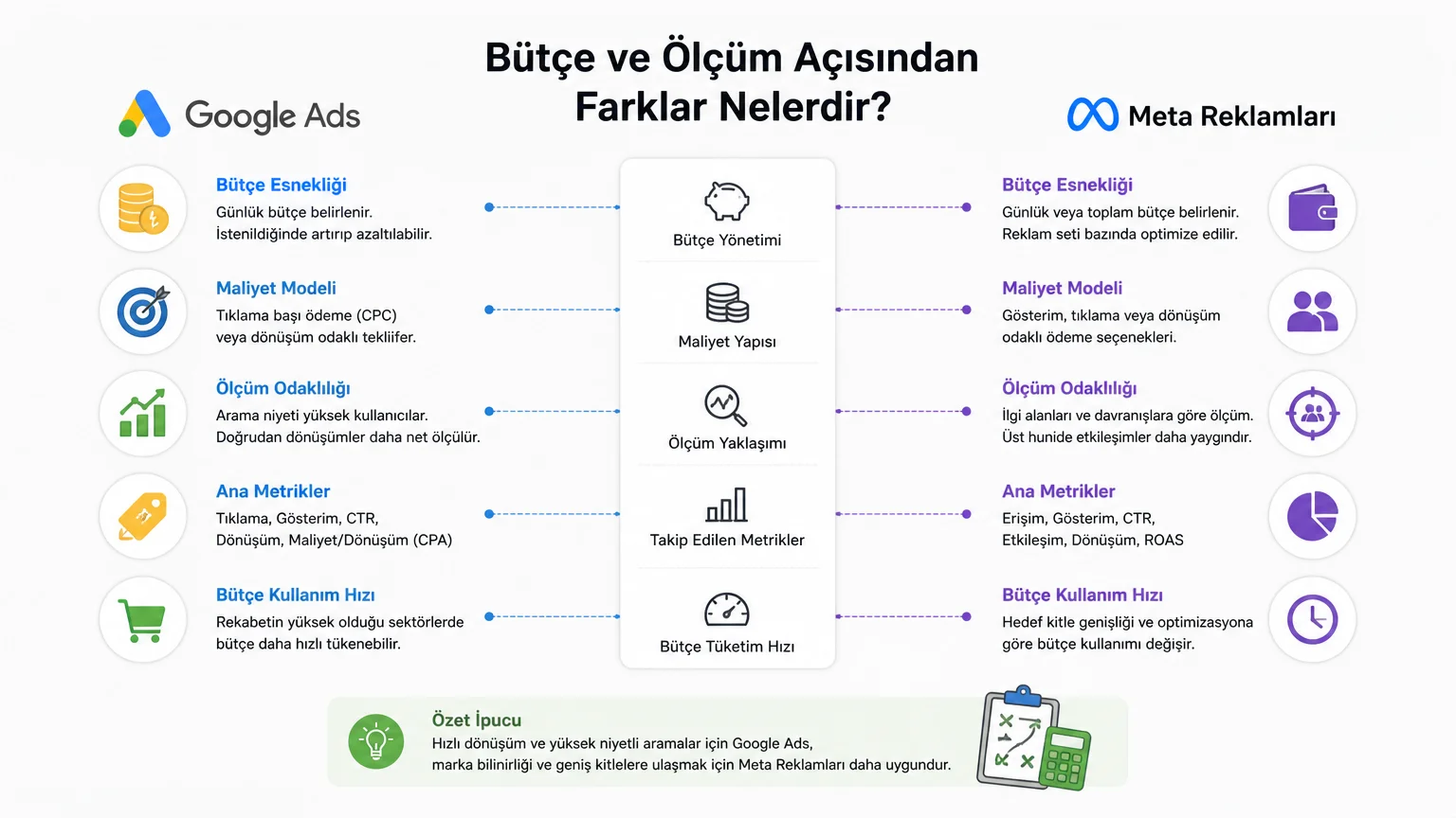 Google Ads mi, Meta Reklamları mı? İşletmeniz İçin Hangisi Doğru? - Bütçe ve Ölçüm Açısından Farklar Nelerdir?