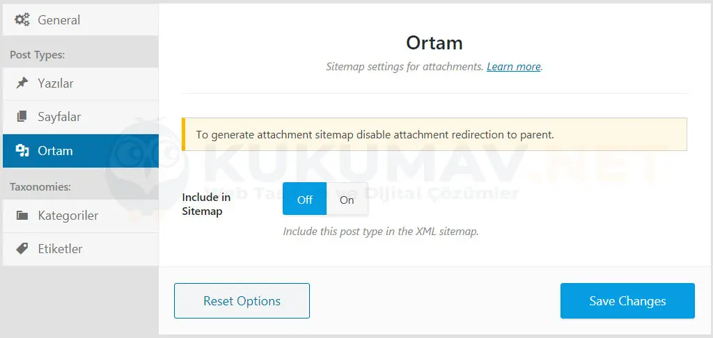 Rank Math site haritası Ortam sekmesi: medya için Include in Sitemap kapalı Rank Math site haritası Ortam sekmesi: medya için Include in Sitemap kapalı